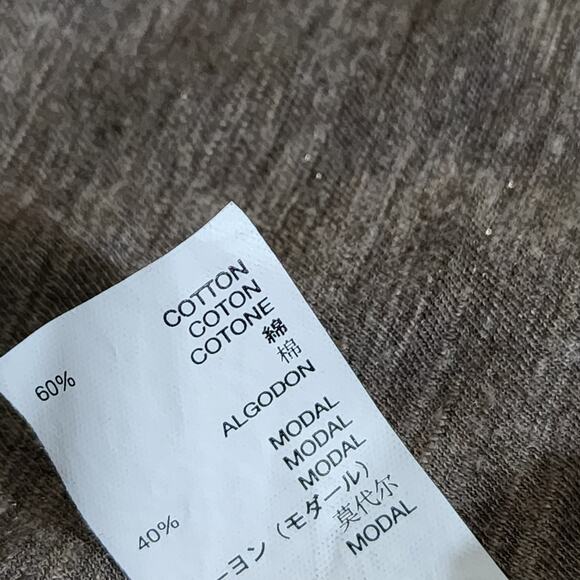 Gap Shimmering Gold Accent Beige Blouse - Picture 5 of 5